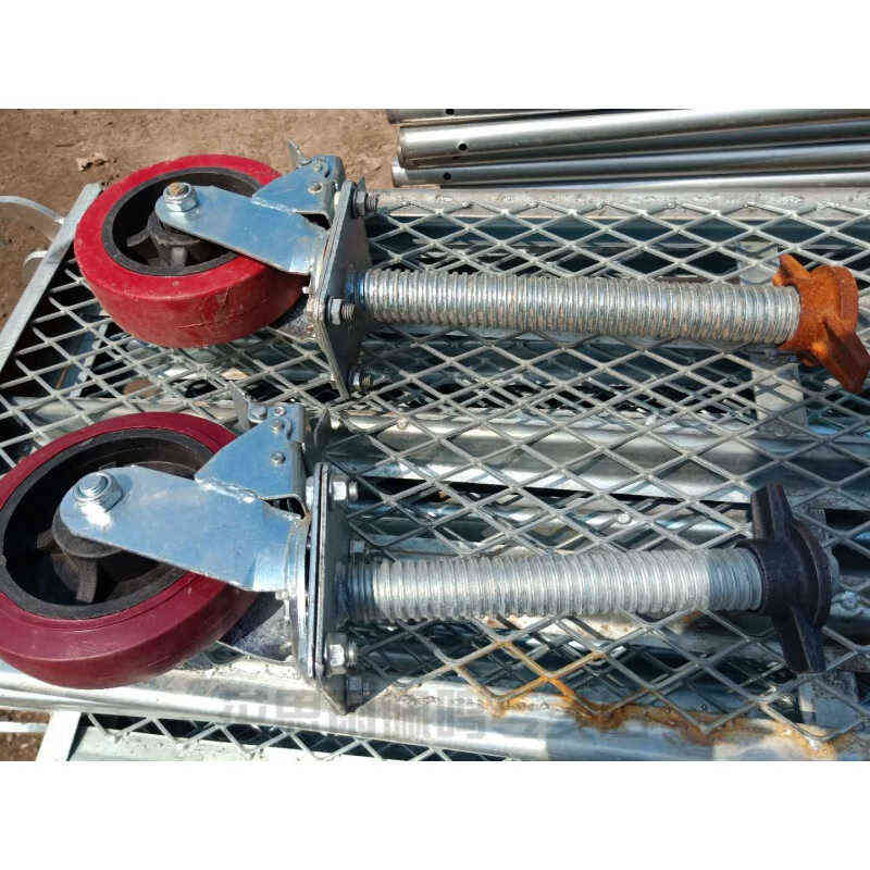 花思雨脚手架轮子移动脚手架轮子脚手架万向N轮多功能万向轮脚手