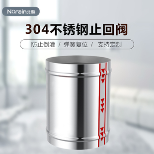 速发304不锈钢圆形止回s阀 风 止逆阀逆止阀 弹簧自动复位停止阀