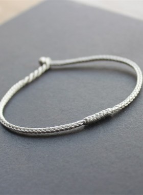 2025新款八股金刚结编绳男女款本D命年手绳简约百搭穿珠手链好运