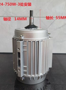 冷库风桶电机YS78024-750W 立式3个平面安装脚三相异步电动机380V
