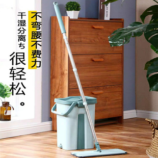 加厚刮刮乐拖把杆子配件免手洗平板拖把替换布通用型连接头替换杆