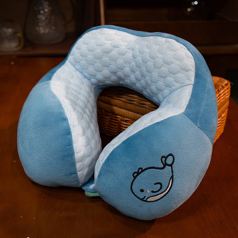 冰豆豆飞机枕ui型枕旅行枕头颈椎pp棉头枕脖枕护脖子护颈枕汽车