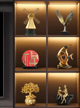 轻奢高档酒柜装饰品m摆件客厅餐边柜电视柜客厅高端上档次大气摆