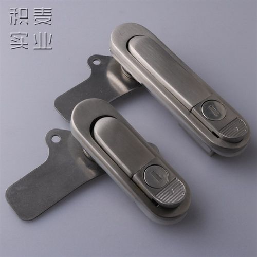 新AB302配电箱电柜锁新AB303弹跳式锁 机械箱锁 304不锈钢平面锁