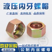 45大小孔螺帽 液压高压油管内丝螺帽螺母三件套16