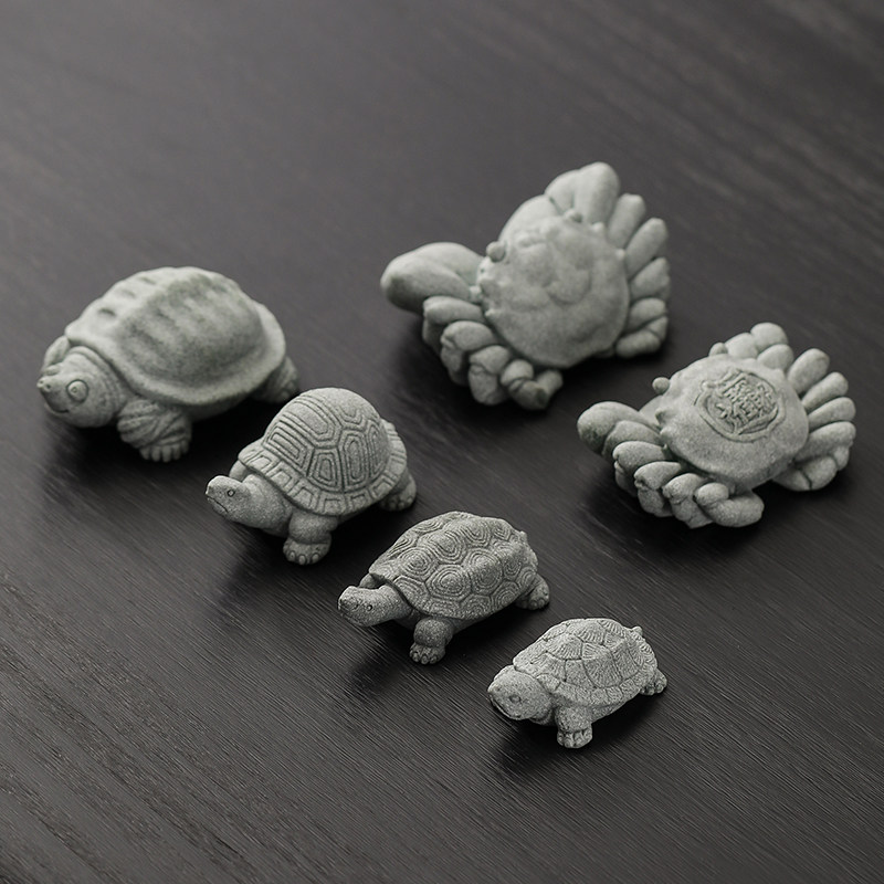 青砂石茶宠摆件精品可养创意小乌龟螃蟹家居茶玩桌面鱼缸盆栽装饰,畜牧/养殖物资,畜牧/养殖器械,淘宝优惠券,粉丝福利购,淘宝优惠卷