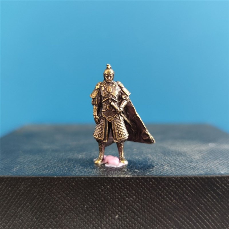 古代兵人1/64比例汉朝霍去病将军领盔甲铠甲唐朝宋朝将军兵人模型