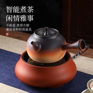 家用耐高温烧水炉电茶炉喝茶煮茶炉 陶瓷侧把煮茶壶电陶炉套装