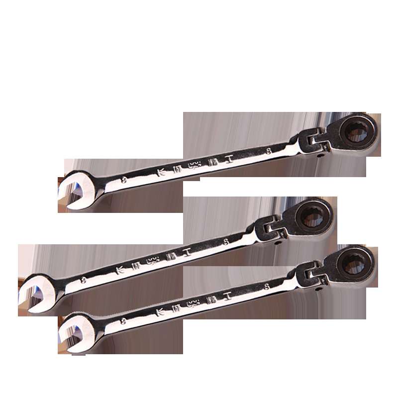 长城精工活动头棘轮扳手快速两用梅花开口板手汽修工具317206