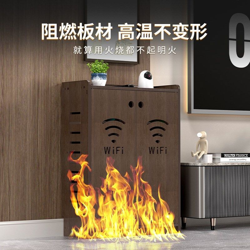 机顶盒路由器收纳柜电视机柜多媒体光猫置物架弱电箱扩展柜遮挡柜