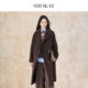 暖 领100%牦牛绒双面呢大衣冬季 董生活同款 SHOKAY绣嘉女士西装