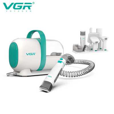 VGR207跨境充电宠物推剪磨甲机梳毛刷猫狗清洁套装家用真空吸尘器