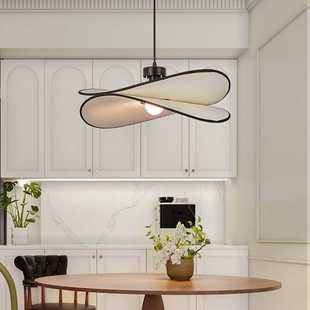 荷叶法式 中古vintage客厅卧室餐厅书房吊灯南洋复古侘寂风布艺灯