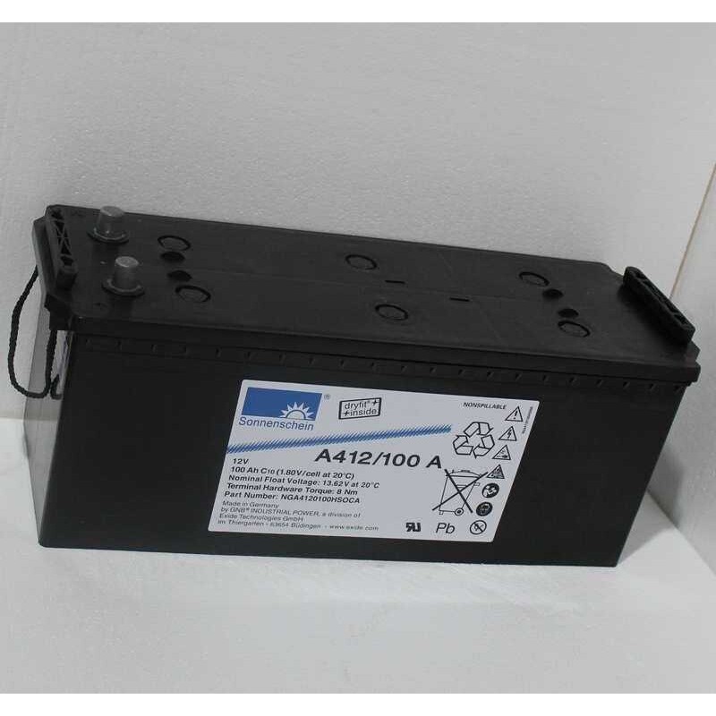 德国阳光蓄电池A412/100A 12V100AH 直流屏后备电源 1件起批 免邮