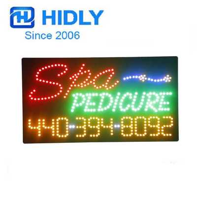 厂家制作LED全彩电子招牌LED SPA PEDICURE SIGN