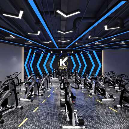 v形箭头灯LED造型灯办公室健身房网咖店铺商场走廊过道吊灯节能