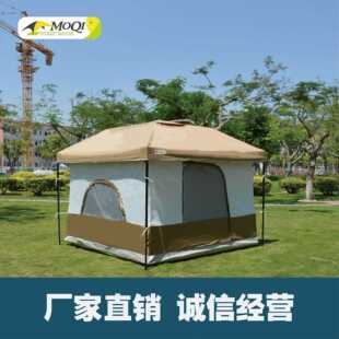 户外露营速搭客廳帳折叠炊事帳含內掛帳山地野营遮阳帐篷户外用品