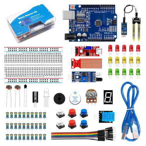 适用于UNO R3基础套件元器件实验400孔面包板创客套件兼容arduino