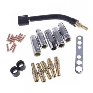 跨境15AK保护嘴二保焊枪配件保护套15AK导电嘴保护咀导电咀24PCS