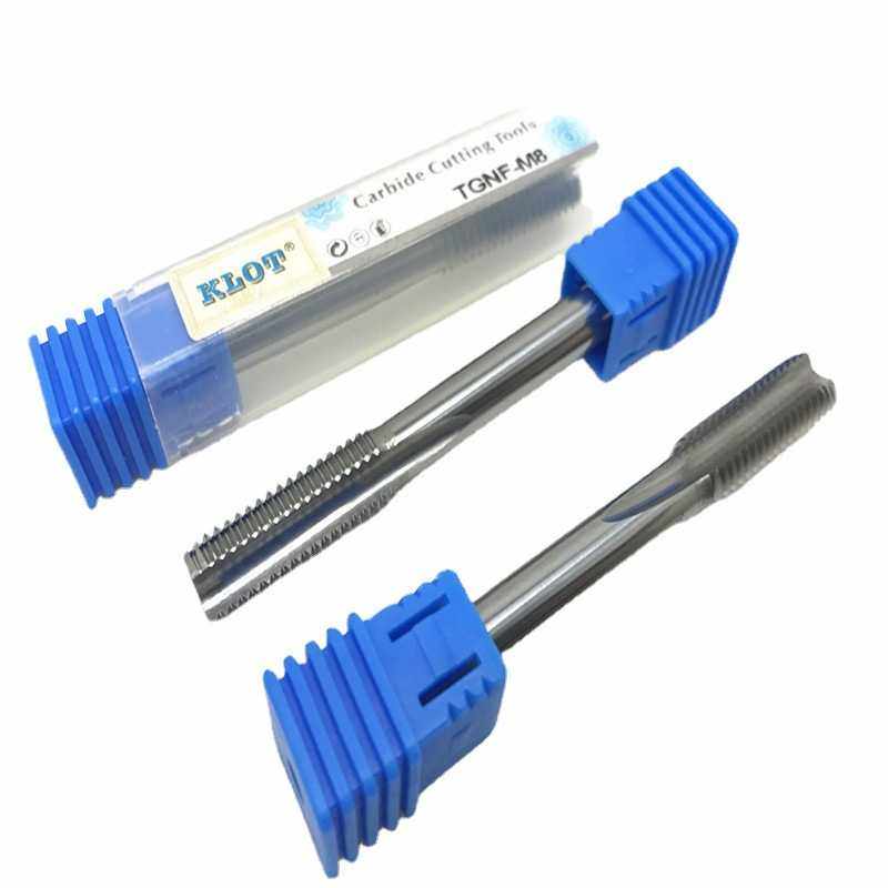 KLOT合金机用丝锥整体钨钢 直/ 螺旋丝攻M2M3M4M5M6M8M12厂家