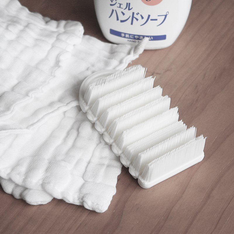 日本正品AISEN洗手刷指甲刷柔软儿童按摩浴刷U洗澡刷美甲刷子