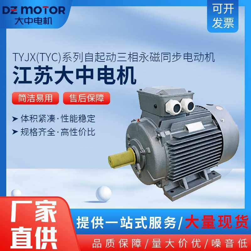 江苏大中电机马达TYJX(TYC)自起动三相永磁同步电动机一级能效