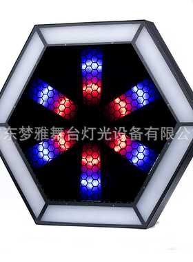 60X60 LEDRGB六边形可拼接大风车灯旋转风扇灯舞台背景像素效果灯