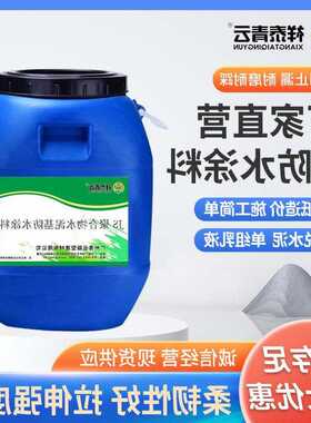 厂家直销JS聚合物防水涂料屋顶耐高温卫生间楼顶水性涂料兑水泥