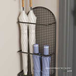 免打孔壁挂式雨伞收纳架家用放伞桶入户门口置物架极窄雨伞架置物