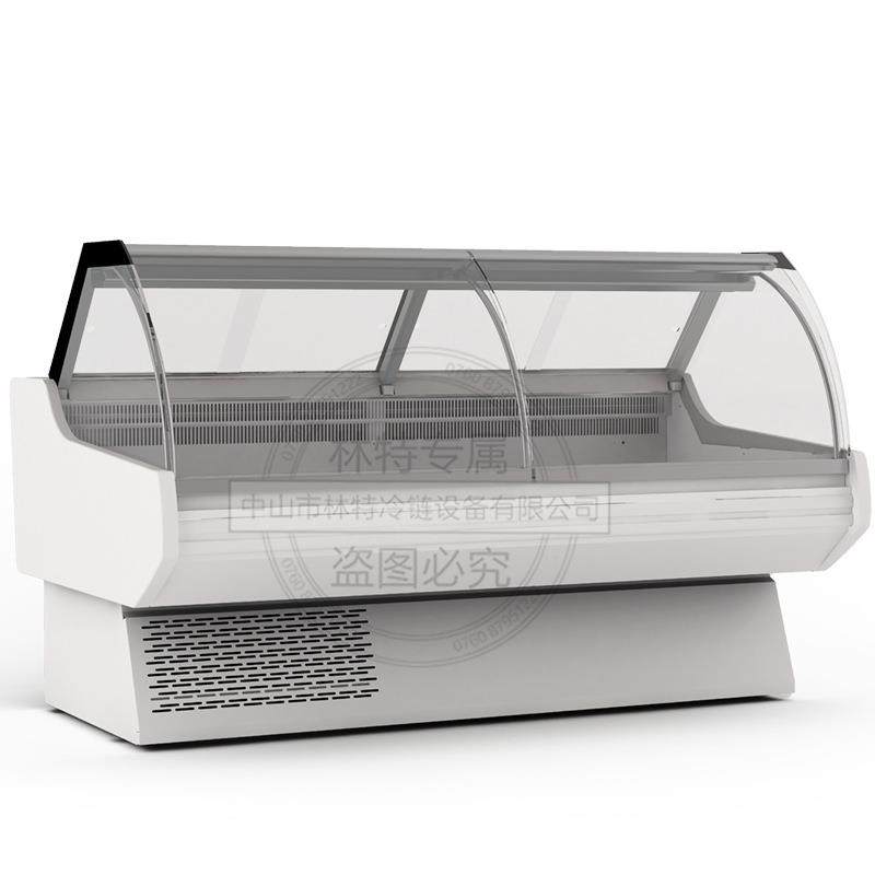 林特凉菜熟食鸭脖展示柜玻璃功能可定制保鲜冷藏曲面玻璃冷柜新款