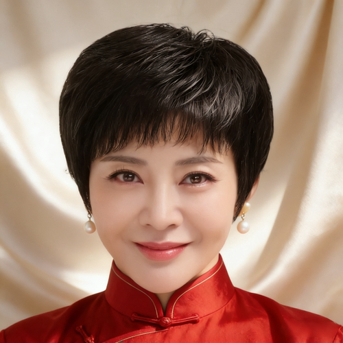 假发中老年女妈妈款全头套