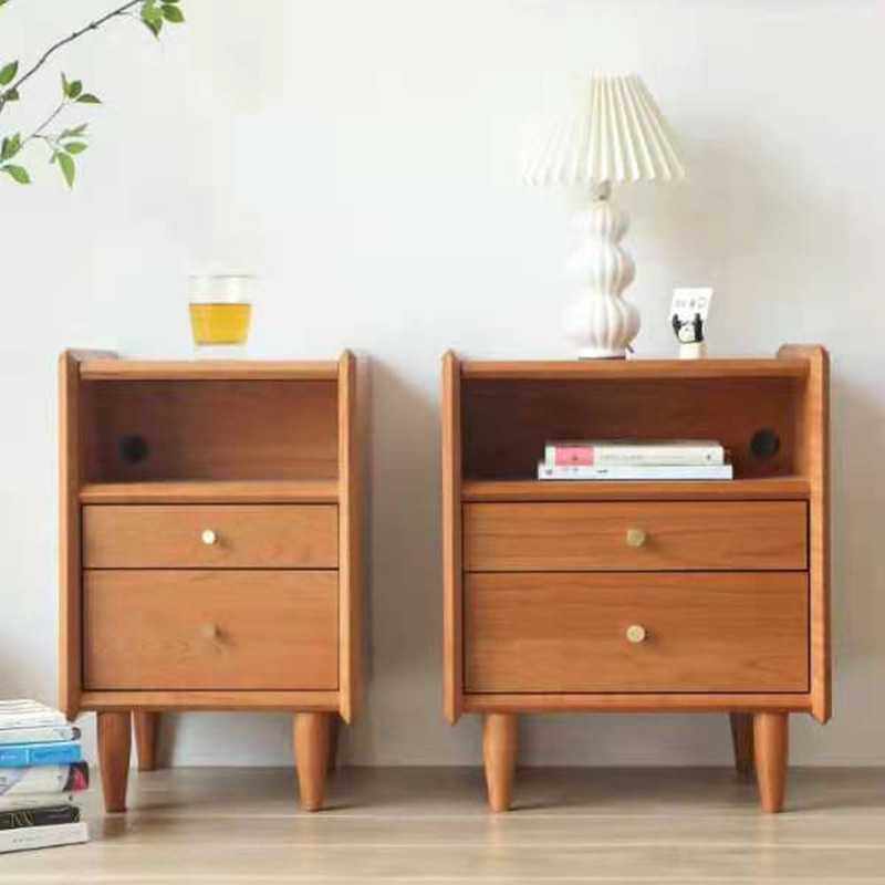 北欧风实木小尺寸柜子樱桃木储物柜卧室客厅床头柜实木边柜小斗橱,3C数码配件,摄像机配件,淘宝优惠券,粉丝福利购,淘宝优惠卷