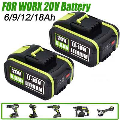 适配Worx 20V  6/9/12/18Ah WA3551 WA3551 WA355电动工具电池