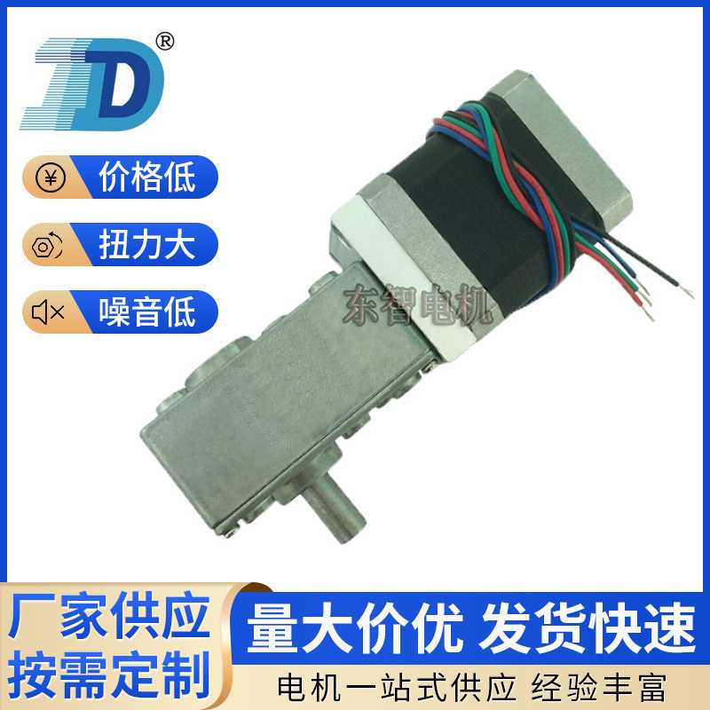 DZ58-42BY涡轮蜗杆步进减速电机 智能升降茶几桌12V微型直流电机