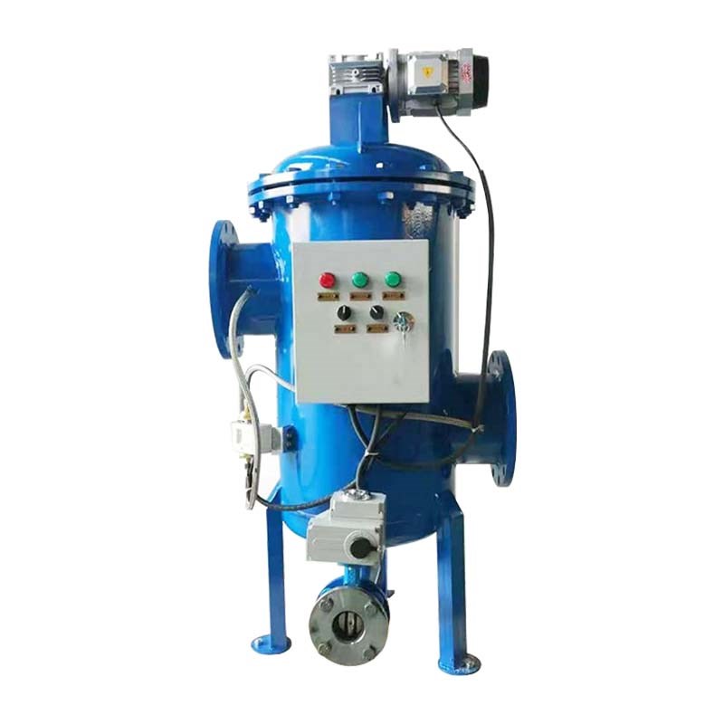 全自动自清洗过滤器电动刷式反冲洗鱼定制池除杂立式液晶屏滤水器