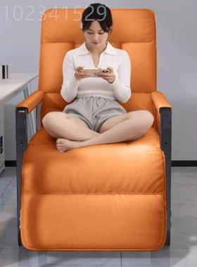 人电脑椅办公室休闲躺椅折懒TUU叠椅午休器两用加宽神单人宿舍子