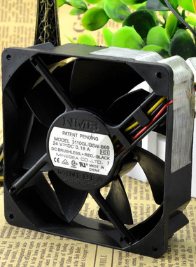 NMB 8cm变频器风扇 8025 24V 0.18A 3110GL-B5W-B69 双滚珠