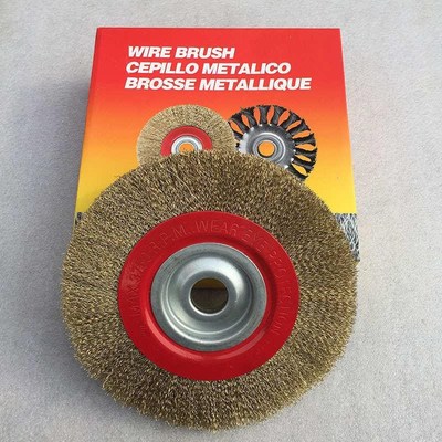 机轮钢丝不锈钢丝孔m直供 机丝刷平型钢刷厂家250型钢用 轮平平