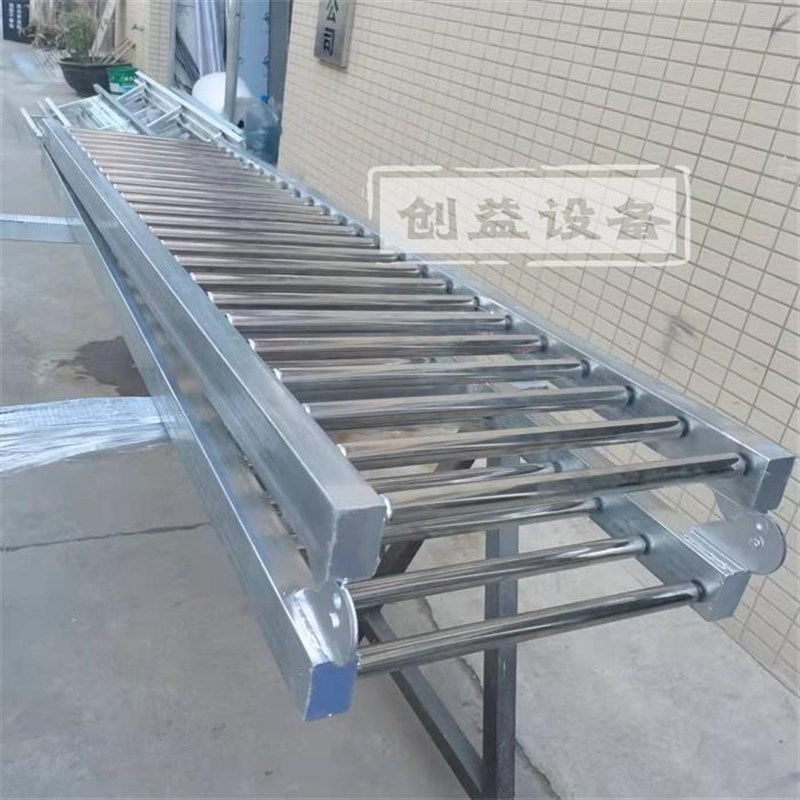 动力滚筒输送线物流传送带转弯滑道无动力滚筒流水线X动力卸货滑