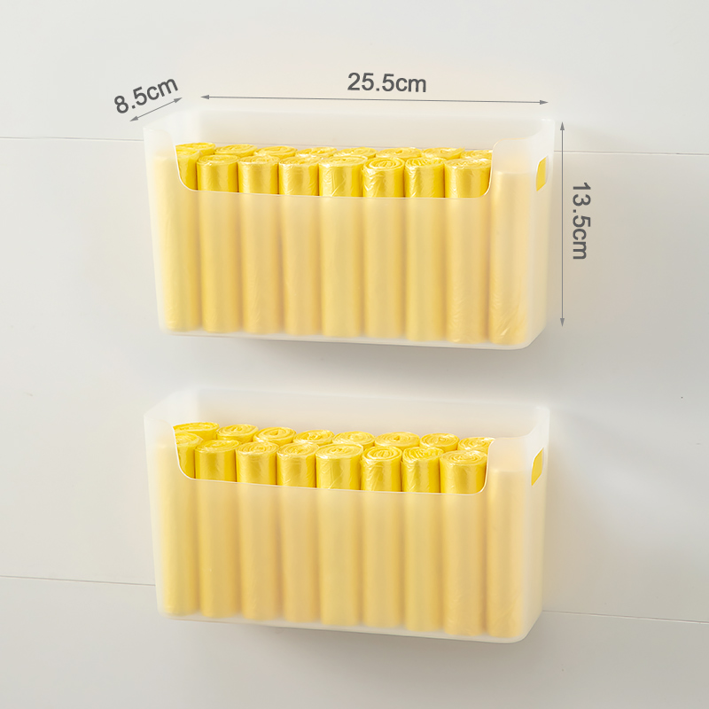 免打孔垃圾袋收纳盒神器大容量适宜壁挂式厨房收纳U筐家用柜门挂