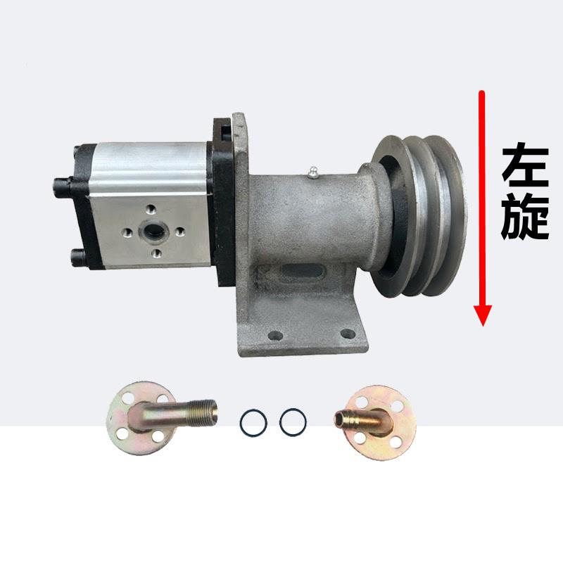 加强型铁盖齿轮泵四孔加固液压油t泵泵座动力机306/10/14/16/20/2