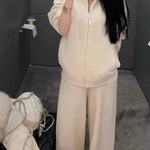 夏不晚美式学院风毛衣面试裙子套装秋冬2025年新款半身裙两件套女