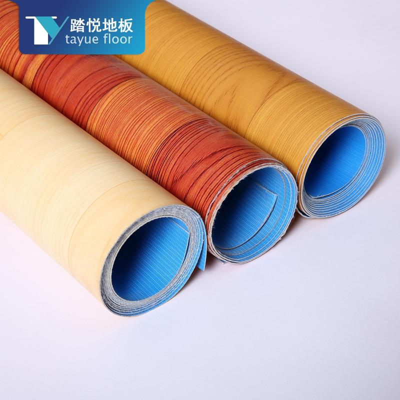 1.6mm塑胶地板石塑出口工程革木纹大理石塑料地胶水泥地直接铺