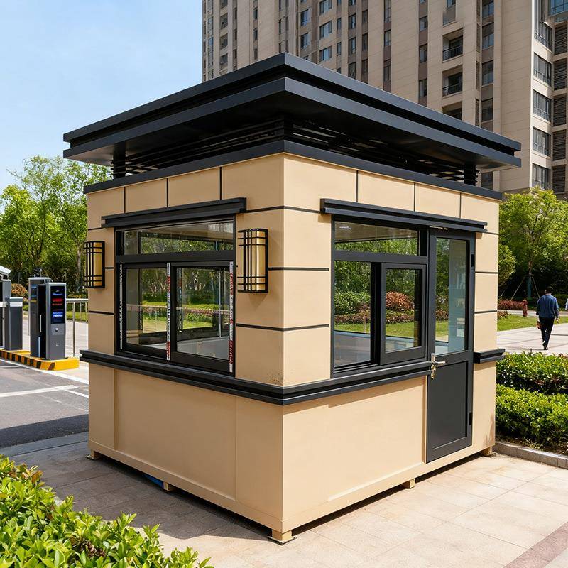 源头工厂定制金属雕花板售货亭休息室小区门卫移动户外治安岗亭