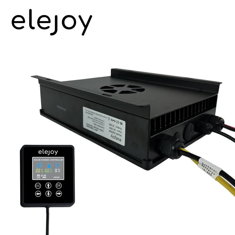 MPPT降压控制器60A电压可调12V24V36V48V电池充电器带显示20-130V