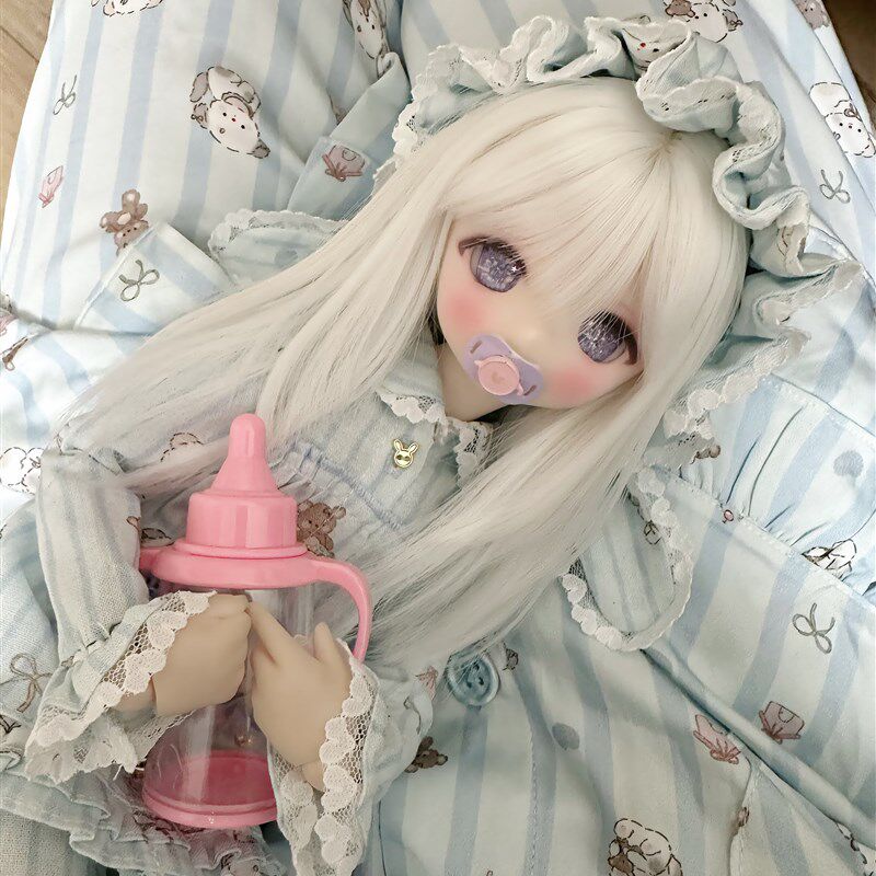 【现货掉落】bjd 4分 mdd 熊妹 3插6 娃衣---金平糖睡衣派对