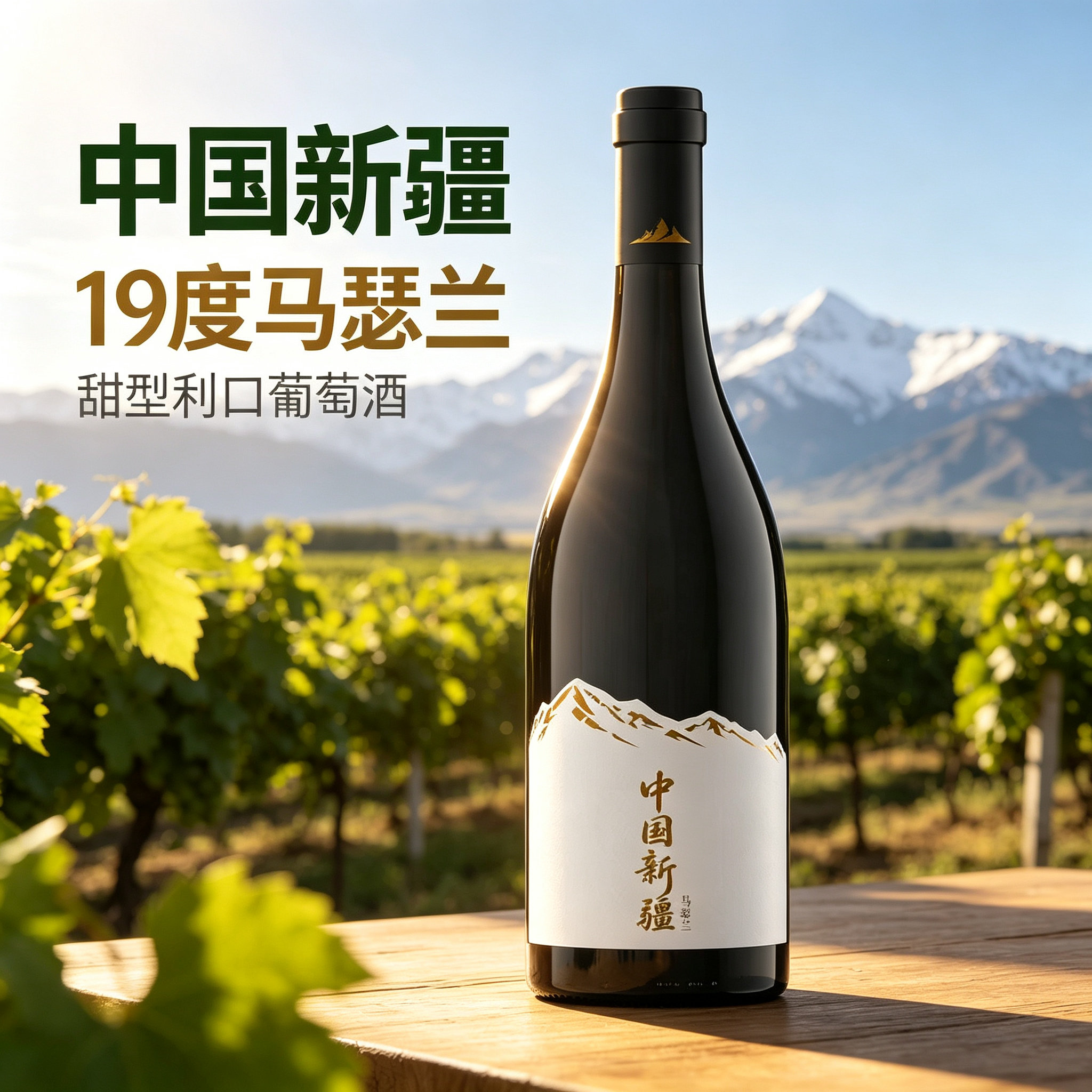 19度风干新疆马瑟兰国产红酒 甜型利口葡萄酒微醺果酒雪莉波特酒