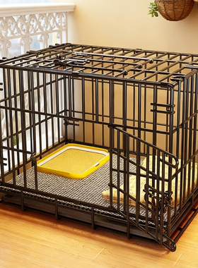 狗笼子小型犬室内中型犬带厕所泰迪比熊柯基柴犬宠物专用狗窝围栏