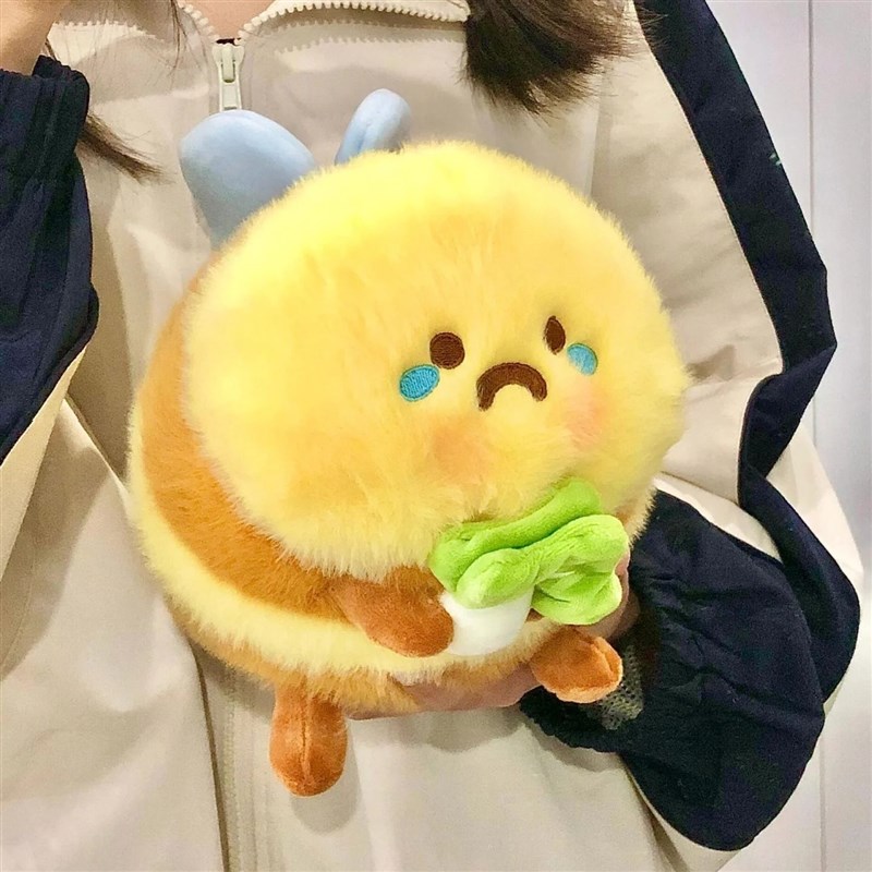 可爱菜Bee蜜蜂玩偶鲨bee毛绒玩具谐音公仔学生情侣送女生日礼物