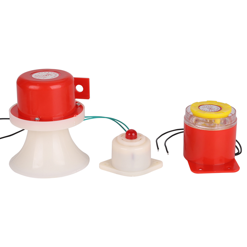BJ-3电子闪光警报器12v220V直流24V声光蜂鸣器一体喇叭高分贝通电